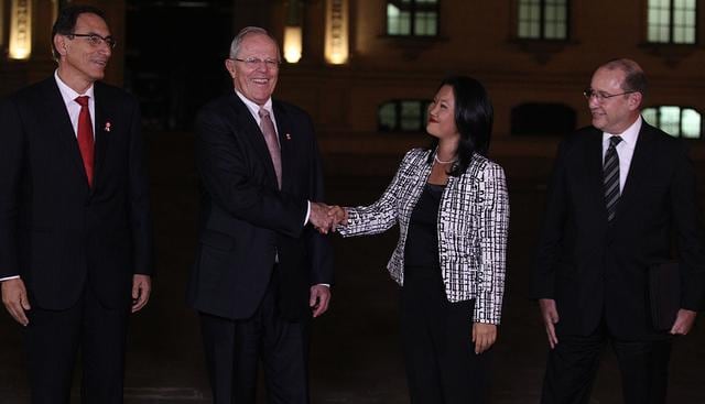 Keiko Fujimori se reunió con PPK, pero la oposición a su gobierno fue evidente desde el primer día. (Foto: GEC)