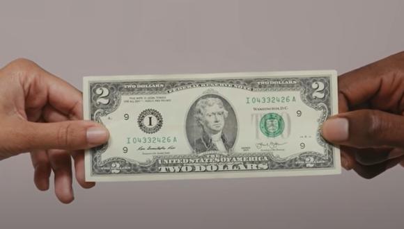 El billete de 2 dólares es uno de los más buscados por coleccionistas (Foto: Daniel Martel/YouTube)