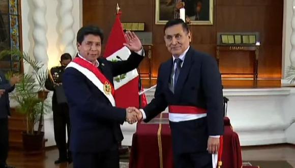 El ministro Richard Tineo se refirió a la tercera moción de vacancia contra el presidente Pedro Castillo. Foto: TV Perú.