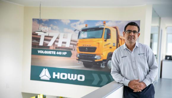 El gerente de marca gerente Howo, Eduardo Livia, adelantó que para duplicar la venta de camiones apuntarán al cliente corporativo. (Foto: Giancarlo Avila / GEC)