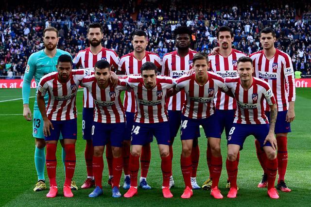 Atlético de Madrid con 23 Jugadores en el plantel cuesta 933.05 Millones de dólares (Foto: AFP)