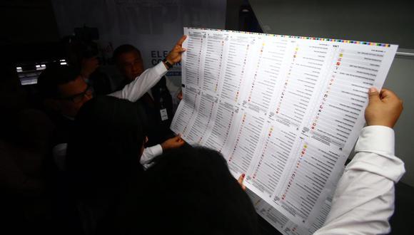 En la víspera la ONPE inició la impresión de más de 24 millones de cédulas de votación. (Foto: GEC)