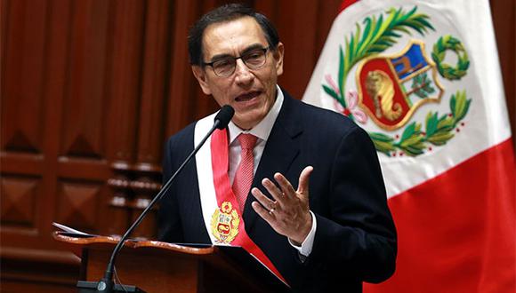Presidente Martín Vizcarra hizo el anuncio durante mensaje a la Nación. (Foto: Agencia Andina)