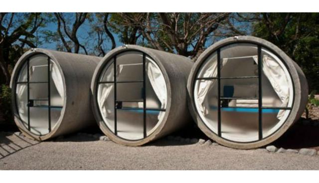 El Park Hotel, de Alemania, se caracteriza por tratarse, básicamente, de tubos de concreto con camas en un parque, donde los huéspedes pagan solo lo que creen necesario. (Foto: Park Hotel)