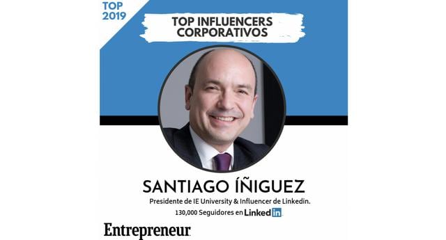 FOTO 1 | 1. Santiago Íñiguez. Presidente de IE University & Influencer de Linkedin
Seguidores en LinkedIn: 130,000
Perfil en LinkedIn 
Página web 
País: España
Santiago Iñiguez de Onzoño es el presidente de IE University. Es uno de los 500 Global Influencers de Linkedin, con más de 130 mil  seguidores de sus artículos en educación.