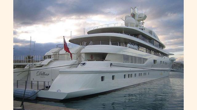 ONA – US$ 263 millones. Este buque tienen 360  pies y fue construido en el 2006 por el oligarca ruso Alisher Usmanov. Fue nombrado inicialmente como Dilbar, después su madre lo cambió a Ona. Cuenta con todo lo que un yate de este tipo debe tener, jacuzzi,