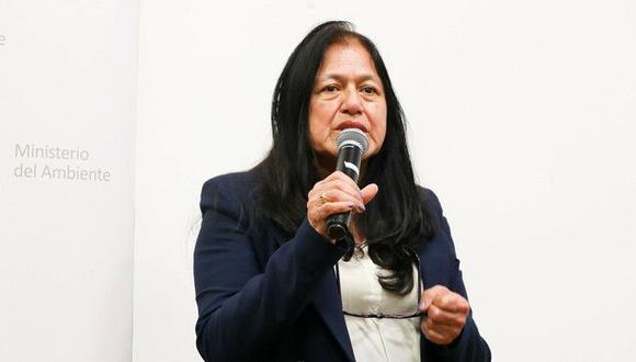 Albina Ruiz, ministra del Ambiente, invocó al diálogo a todos los peruanos ante el anuncio de una tercera marcha denominada 'Toma de Lima'. (foto: Difusión)