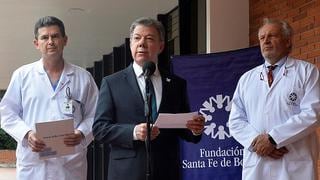 Presidente de Colombia viaja a EE.UU. para exámenes médicos de urgencia por cáncer