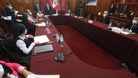 La bancada de Somos Perú se retiró definitivamente de la comisión especial para elegir candidatos al TC. (Foto: Congreso)
