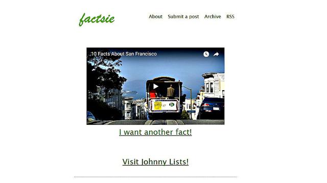 FOTO 3 | Factsie. ¿Sabías que Cleopatra vivió más cerca del tiempo del aterrizaje en la Luna que al de la construcción de las pirámides en Guiza? En esta página encontrarás datos como este con enlaces y fuentes. Otra página de este tipo es Today I found o