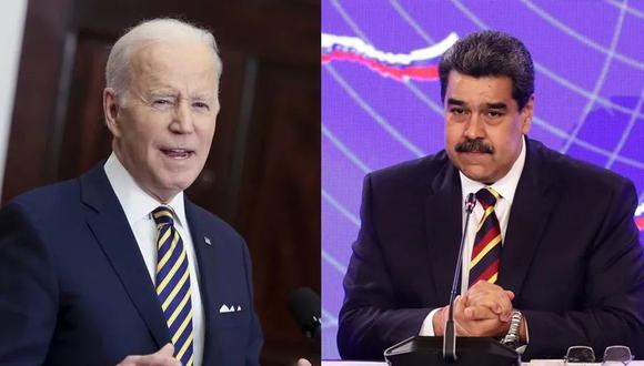 El presidente de Estados Unidos, Joe Biden y el presidente de Venezuela, Nicolás Maduro. (Foto: difusión)