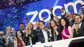 Alentador panorama hace al fundador de Zoom US$ 2,000 millones más rico