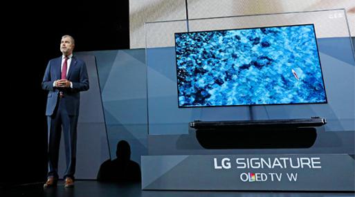 El nuevo Oled LG Signature W7 se llevó 20 galardones en los premios CES 2017.