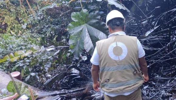 OEFA supervisa derrame de petróleo en el Oleoducto Norperuano en Amazonas. (Foto: Organismo de Evaluación y Fiscalización Ambiental)