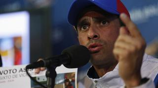 Capriles irá a primarias presidenciales de la oposición venezolana