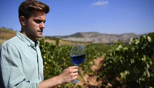 FOTO  6 | La fórmula comienza mezclando una gran cantidad de vino blanco con una proporción menor de vino tinto, junto con una pizca de mosto. (Foto: AFP)