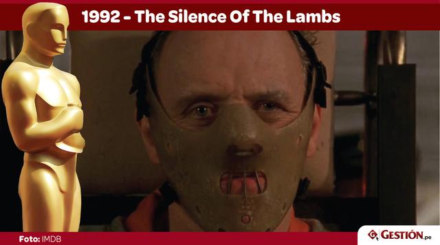 The Silence Of The Lambs. El famoso thriller de Jodie Foster vs. Buffalo Bill es una de las tres películas que ganó en las cinco categorías principales: Mejor película, director, actor, actriz y guion. Una joya visual que lo mantendrá al borde del asiento