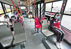 Transporte público de Lima y Callao podrán trasladar al 100% de pasajeros sentados