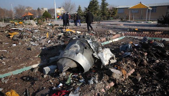 Irán reconoce que derribó avión de Ukraine International Airlines “involuntariamente”. (Foto: AFP)