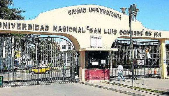 La Universidad Nacional San Luis Gonzaga de Ica no obtuvo el licenciamiento que otorga Sunedu. (Difusión)