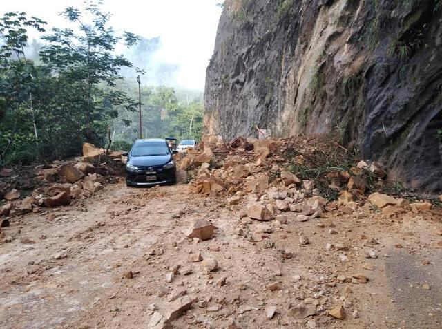 Daños en carretera Tarapoto - Yurimaguas