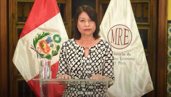 La canciller se pronunció en contra de las declaraciones de AMLO. Foto: Cancillería