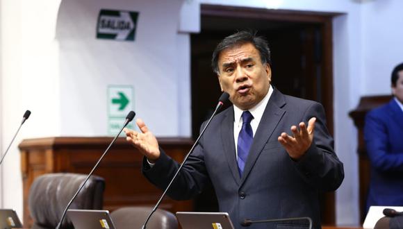 El congresista Javier Velásquez Quesquén se mostró en contra de presentar una moción de vacancia contra el presidente Martín Vizcarra. (Foto: Congreso)