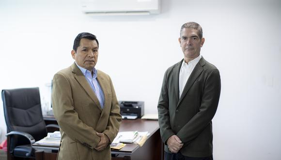Alberto Dias, gerente de Greenspot Perú  y Jesús Ortiz, gerente general de AyV Seeds, ahora socios comerciales para el desarrollo de plantaciones de cannabis.