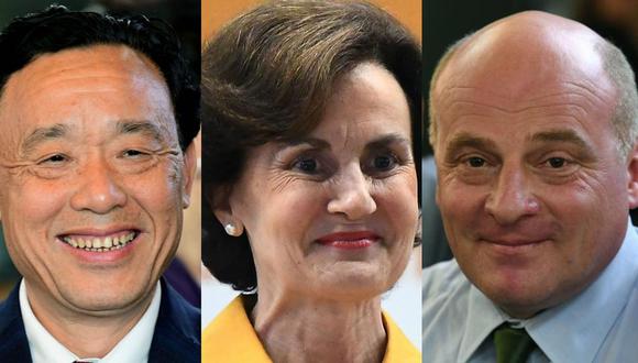 China (Qu Dongyu), Francia (Catherine Geslain-Lanéelle) y Georgia (Davit Kirvalidze) son los candidatos a dirigir la FAO de la ONU. (Foto: AFP)