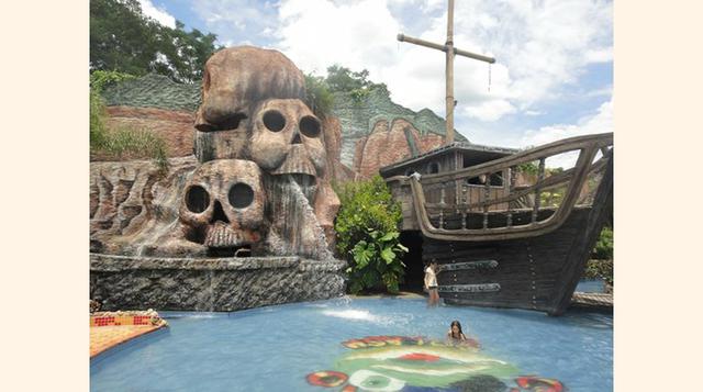 Parque Aquatico Cascaneia,  Gaspar, Brasil.