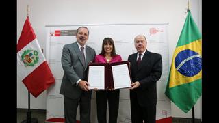 Perú y Brasil firman acuerdos para profundizar las relaciones comerciales bilaterales