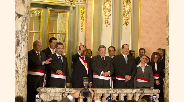 En el Gabinete Jiménez figuraban Eda Rivas en Justicia, Midori de Habich en Salud, Milton von Hesse en Agricultura. Además, Luis Miguel Castilla en Economía y Finanzas, René Cornejo en Vivienda y Manuel Pulgar Vidal en Ambiente, entre otros. (Foto: USI)
