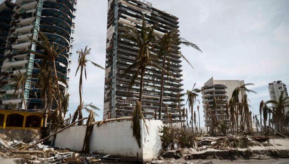 Otis destrozó numerosos edificios en Acapulco. (Getty Images).
