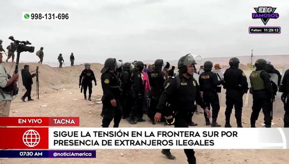 Continúa la tensión en la frontera entre Perú y Chile