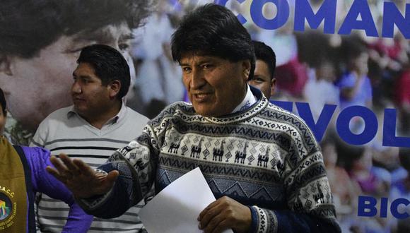 Con esta medida Evo Morales estaría inhabilitado para una futura elección, debido a que ya ha gobernado el Ejecutivo durante tres períodos, 2006-2009, 2009-2014 y 2014-2019. ( Foto: AIZAR RALDES / AFP)