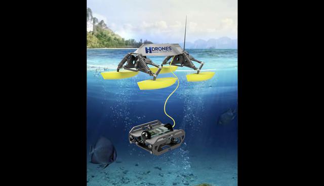 FOTO 6 | Los robots de control remoto responden a las nuevas tendencias de una industria moderna. Por ello, profesionales y estudiantes de la Pontificia Universidad Católica del Perú crearon un dron submarino, capaz de recoger muestras de agua de forma segura y analizar su calidad.