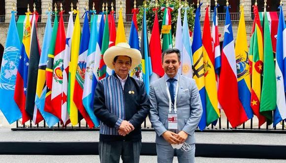 Vásquez Cabrera fue una de las personas que integró la comitiva que acompañó al presidente Castillo en actividades oficiales en México y Estados Unidos. (Foto: Auner Vásquez/Facebook)