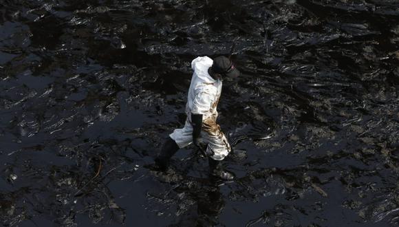 Derrame del petróleo en Ventanilla ocurrió el pasado 15 de enero. | Foto archivo: Jorge Cerdan / @photo.gec