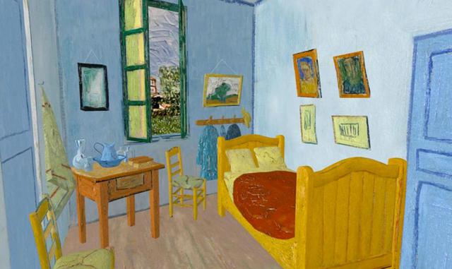 Virtual Bedrooms: Ofrece una experiencia totalmente distinta, ubica al usuario dentro del dormitorio de Vincent Van Gogh. Para disfrutar de esta app se necesita un visor Google Cardboard.