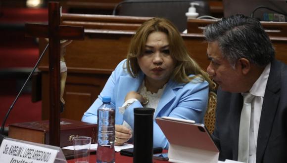 Karelim López respondió a la Comisión de Fiscalización del Congreso el último miércoles. (Foto: Congreso)