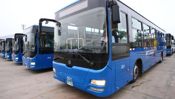 Estos son los buses que se sumarán a nueva ruta para aliviar la alta demanda de usuarios en hora punta. (Foto: GEC)
