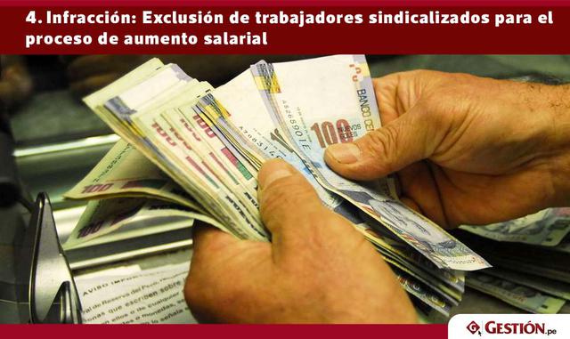 Como señala la Resolución de Intendencia N° 131-2016-SUNAFIL/ILM, la empresa Inspeccionada excluyó a un grupo de trabajadores sindicalizados de participar en el proceso de evaluación para un incremento salarial, permitiendo únicamente a los trabajadores n