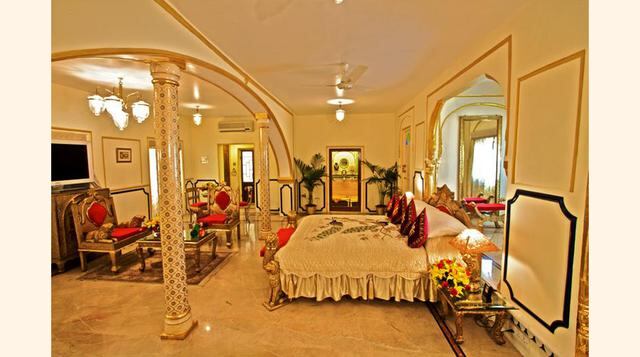 Una noche en la suite Shahi Mahal de este exclusivo hotel hindú cuesta US$ 60,000. La habitación tiene sala de astrología, biblioteca, bar y un teatro privado. (Foto: Luxuo)