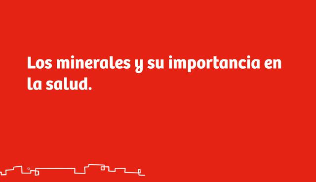 Importancia de los minerales