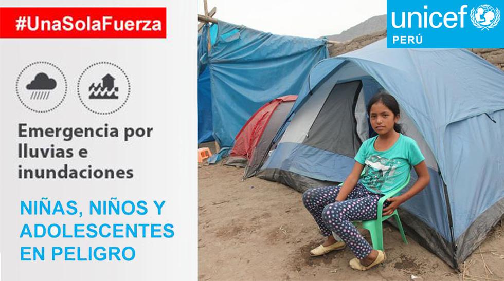 El Unicef, a través de su canal online, ha habilitado una plataforma para realizar donaciones para las zonas más afectadas. (Foto: Facebook)