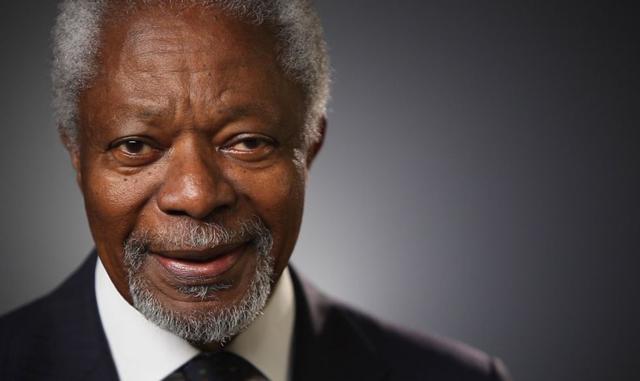 Foto 3 | 8. “Necesitamos pensar en el futuro planeta que le vamos a dejar a nuestros hijos y a sus hijos”, Kofi Annan. (Foto: Bloomberg)
