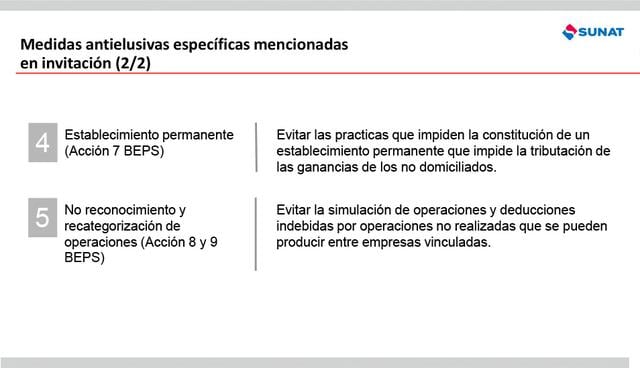 FOTO 11 | Medidas antielusivasespecíficas mencionadas
en invitación