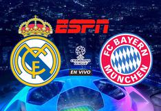 ESPN EN VIVO por Internet - ver partido Real Madrid vs. Bayern hoy vía Online TV y Streaming