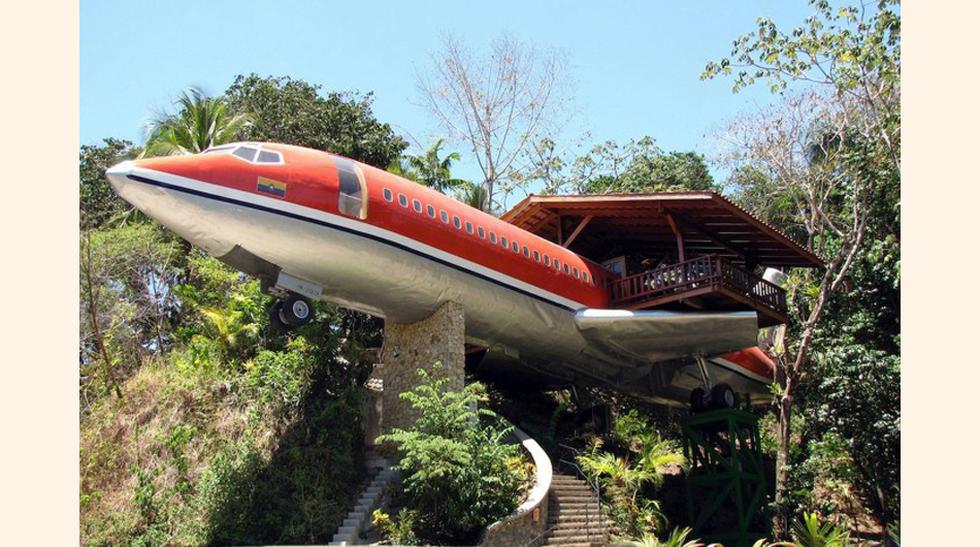 La suite de avión de US$ 515 por noche, está situada sobre una cornisa construida dentro del bosque lluvioso de Costa Rica. (Foto: Mega Ricos)