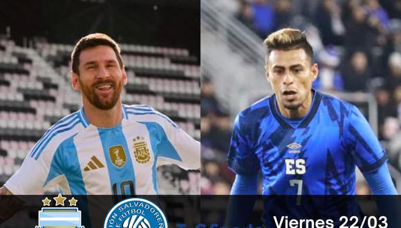 Sigue el partido Argentina vs El Salvador por TyC Sports en vivo por TV, app y online. Accede a toda la información y disfruta del encuentro. | Crédito: @afaseleccion / @laselecta_slv / Composición Mix